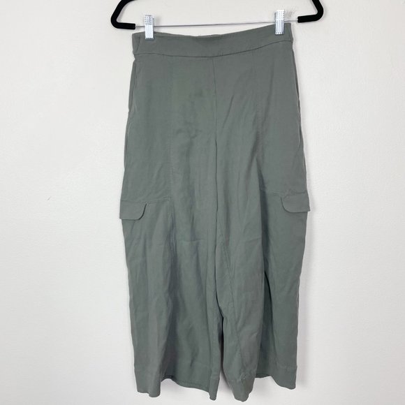 Lululemon Woman's Sz 6 Sage Gray Wide Leg High Waisted Metropolis Maven Pants - Picture 1 of 8